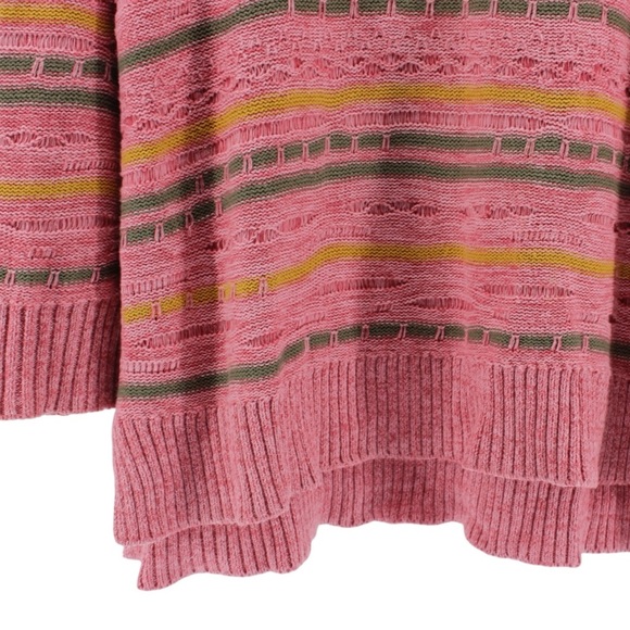 Soft Surroundings Lisabetta Sweater Knit Stripe Artsy Comfy Size M - Picture 4 of 9